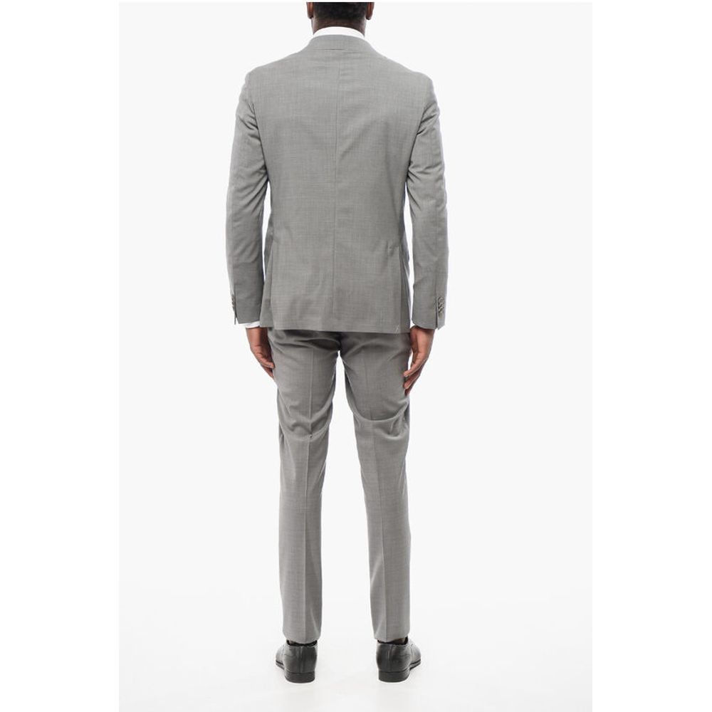 Corneliani CC COLLECTION Half-lined REFINED Stretch Wool Suit
