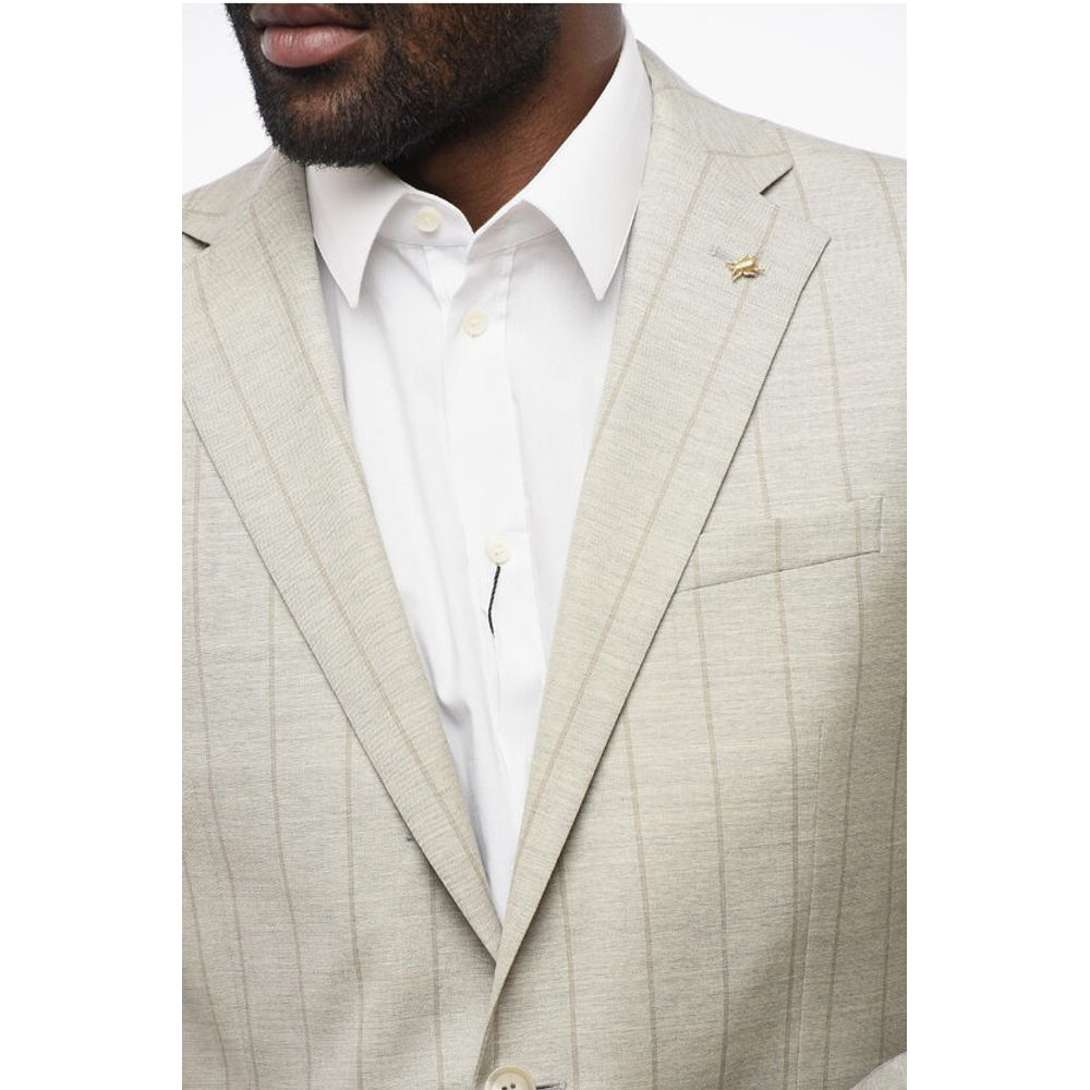 Corneliani CC COLLECTION Pinstriped REFINED Virgin Wool Suit