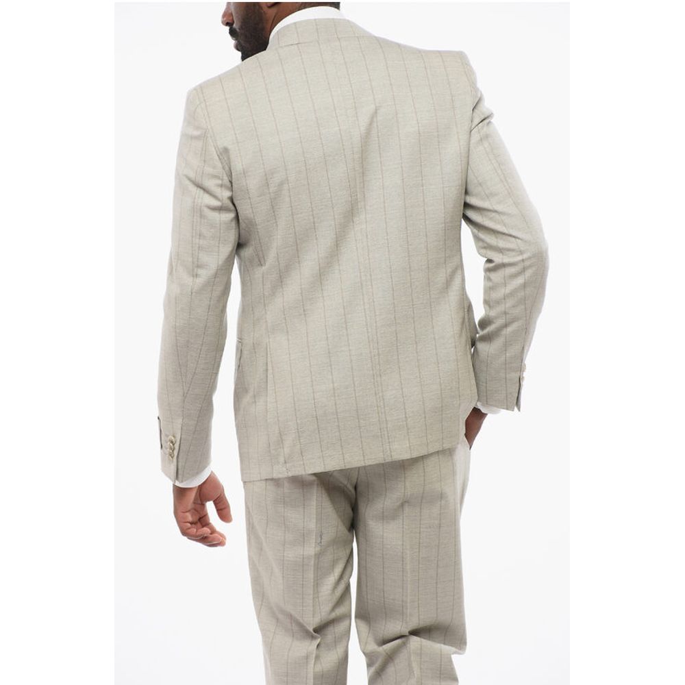 Corneliani CC COLLECTION Pinstriped REFINED Virgin Wool Suit