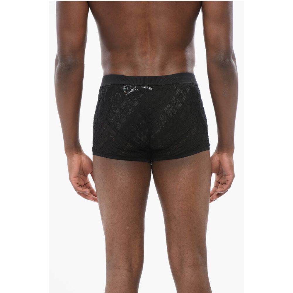 Dsquared² Lace Boxer with Ton-sur-ton Waistband