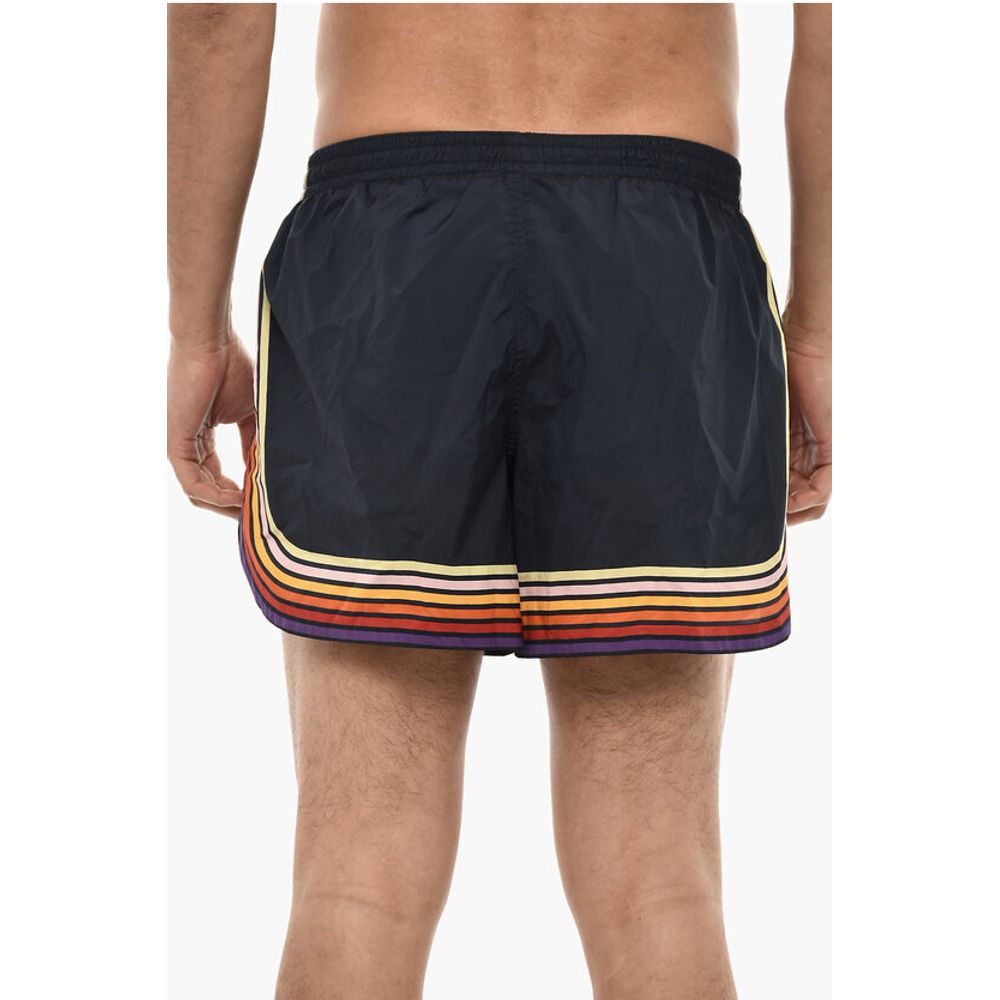 Dsquared² Striped Print Swim Shorts