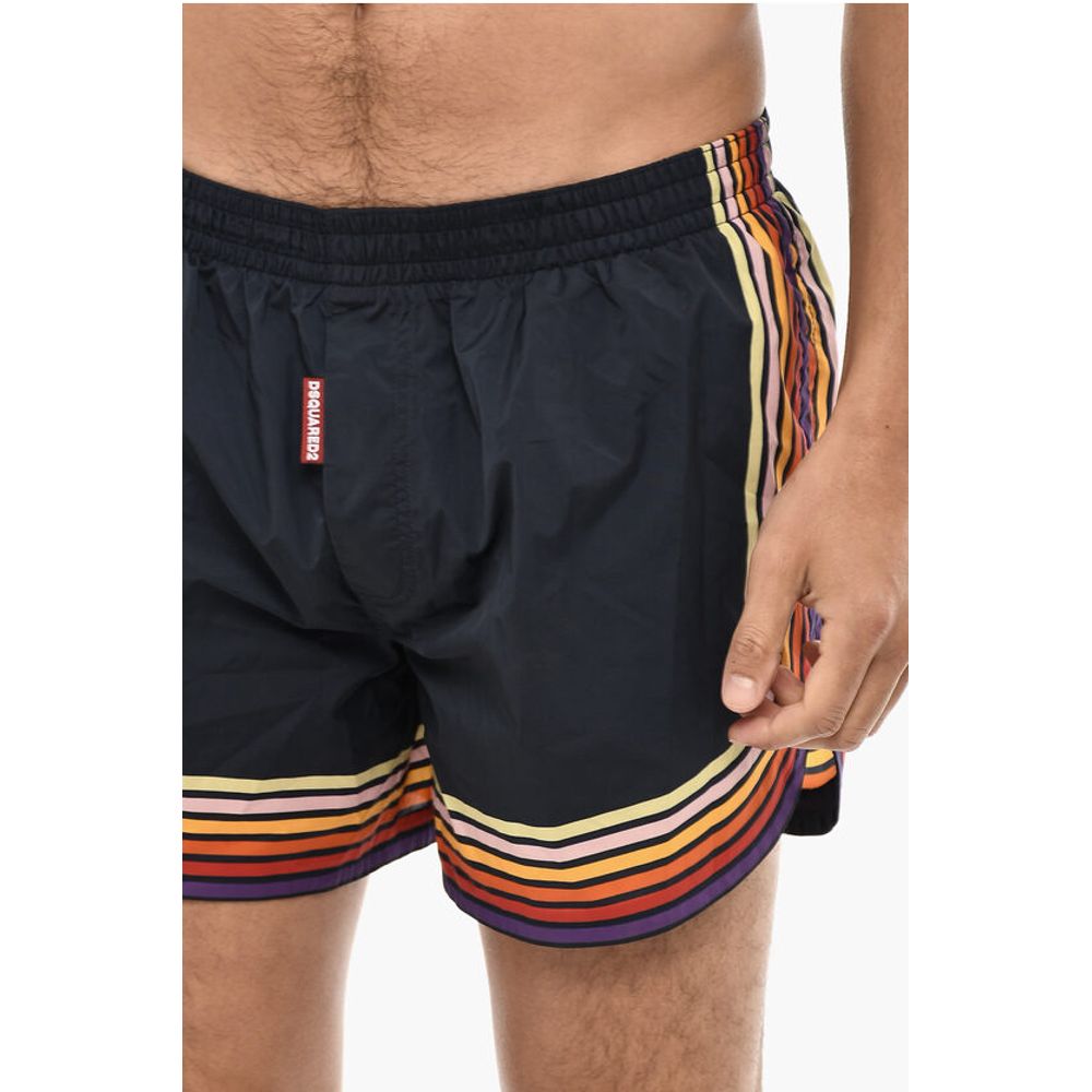 Dsquared² Striped Print Swim Shorts