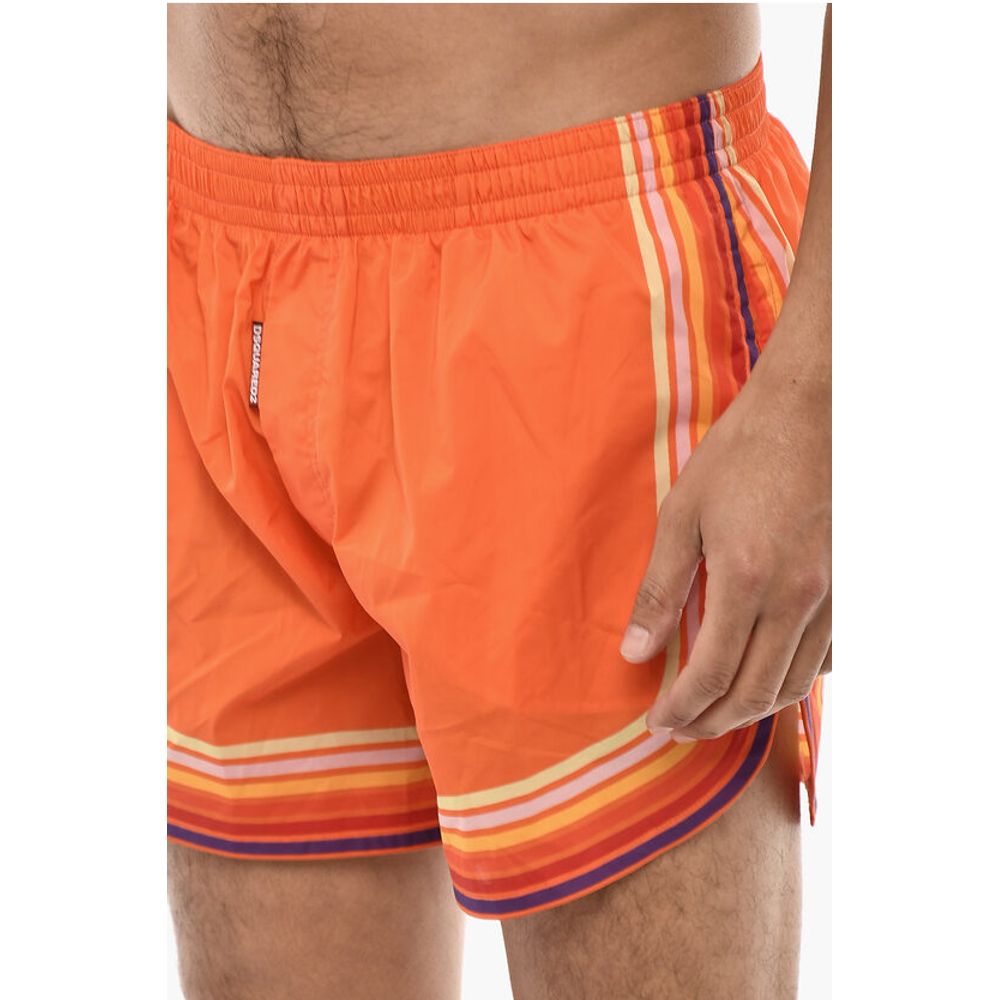 Dsquared² Striped Print Swim Shorts