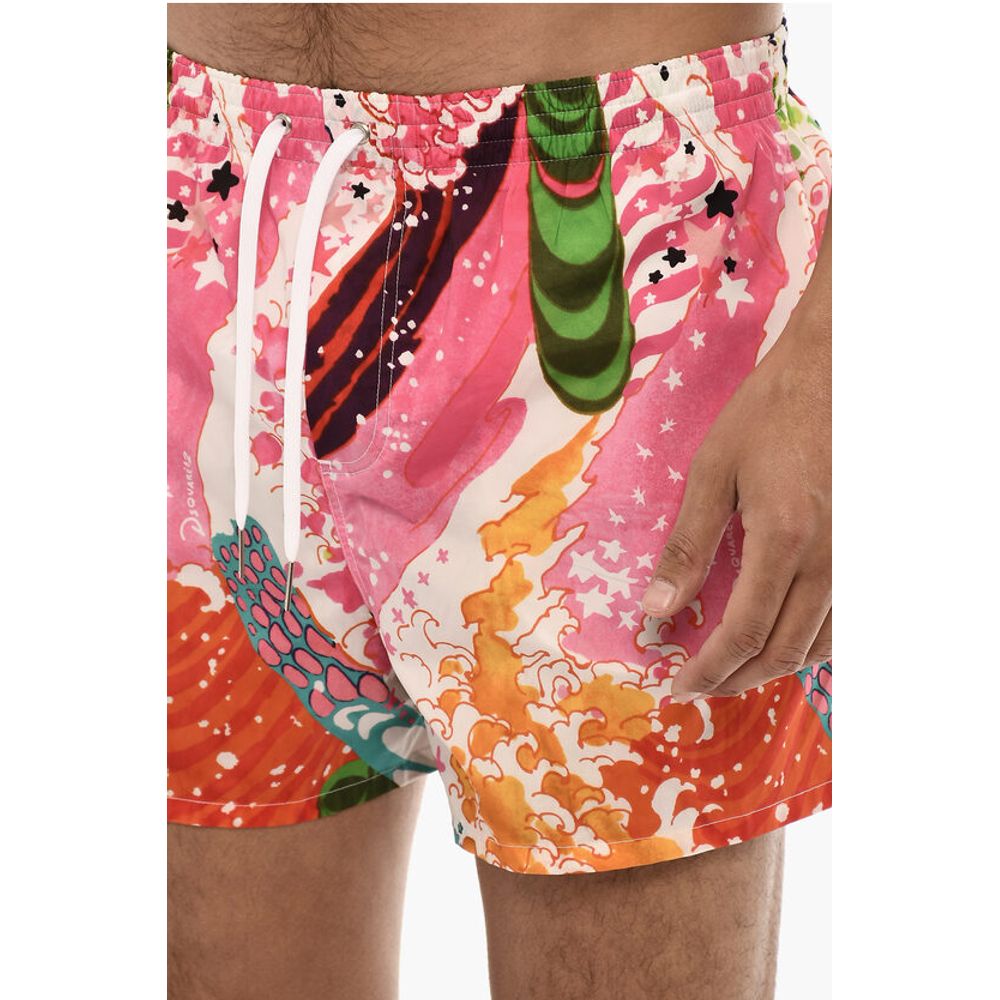 Dsquared² Allover Printed Swim Shorts