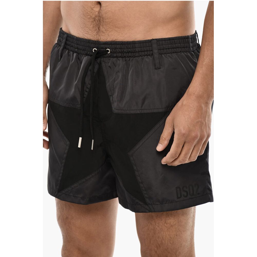 Dsquared² Allover Logo Print MIDI Swimshorts