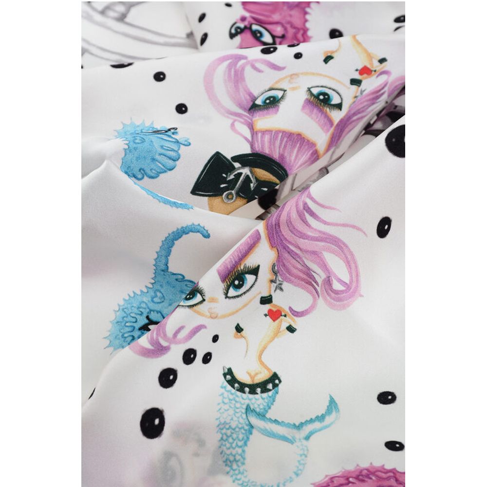 Dsquared² Mermaids Patterned Silk Foulard