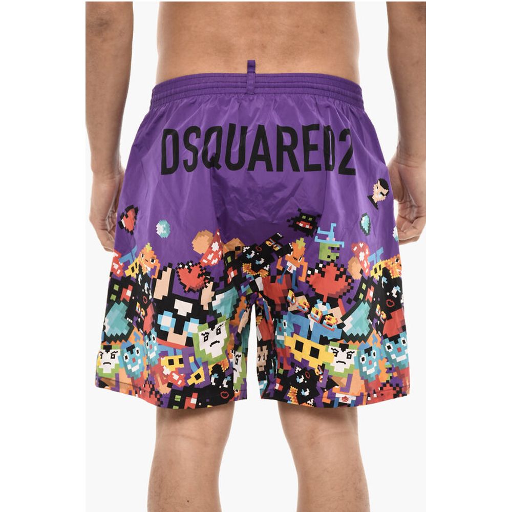 Dsquared² Printed PIXEL Swim Shorts