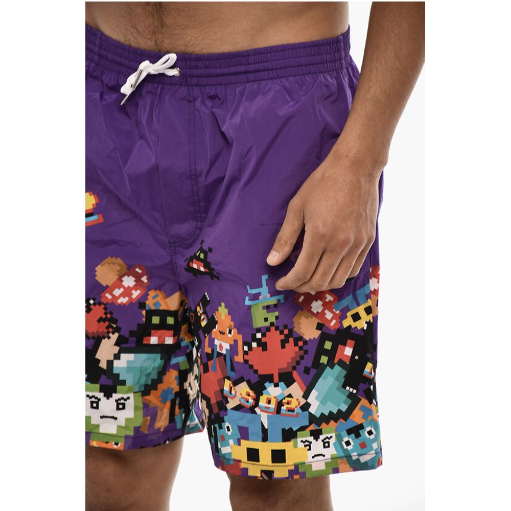 Dsquared² Printed PIXEL Swim Shorts