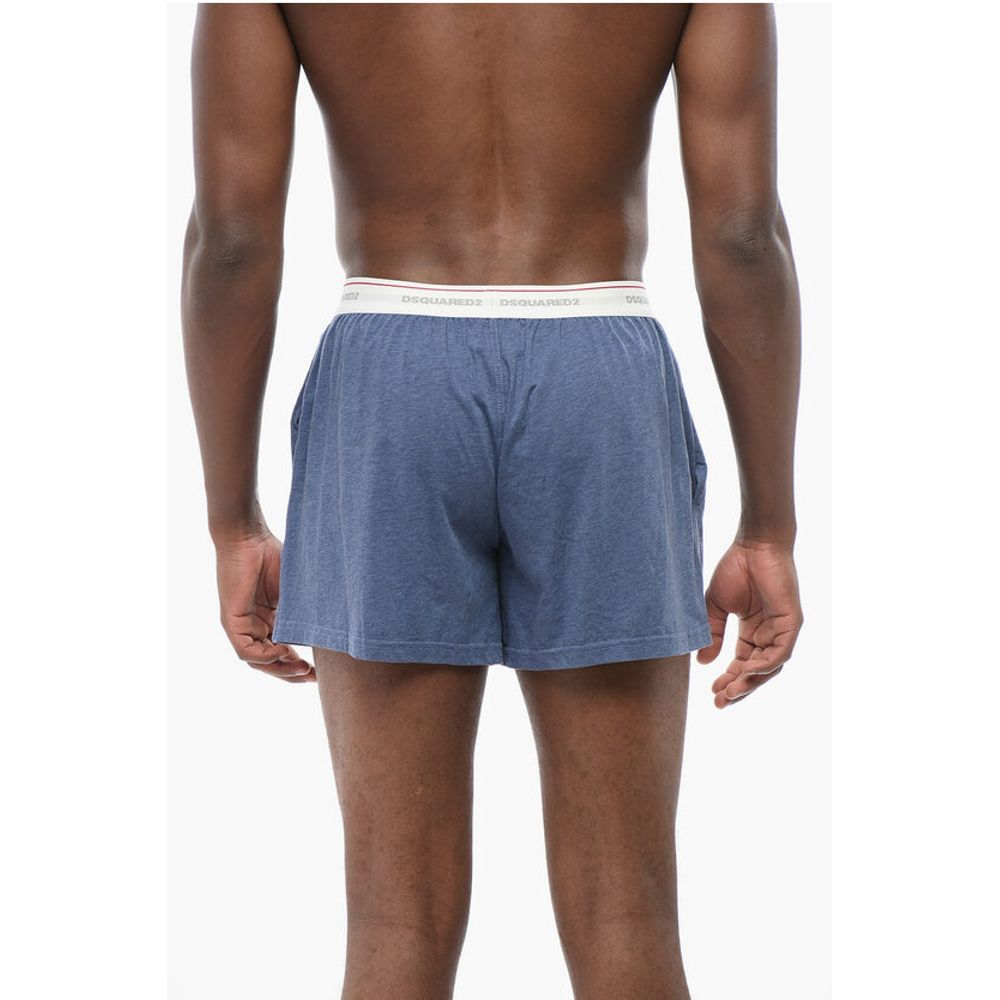 Dsquared² Cotton Blend Boxer with Logoed Waistband