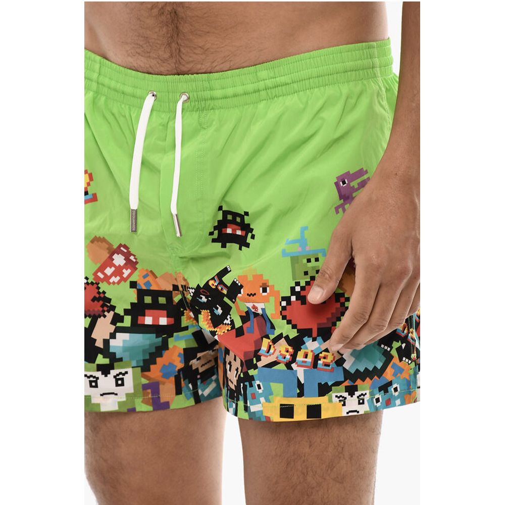 Dsquared² Printed PIXEL Swim Shorts