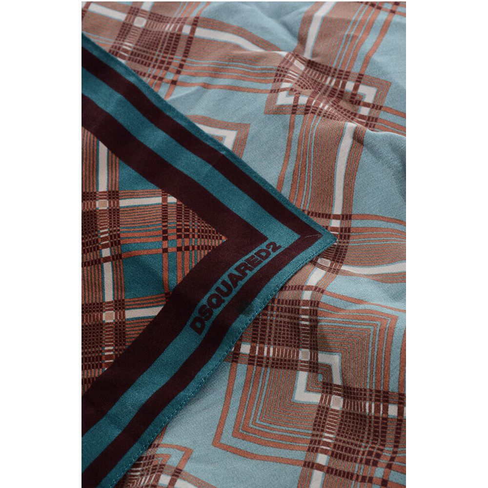 Dsquared² Checked Silk Foulard
