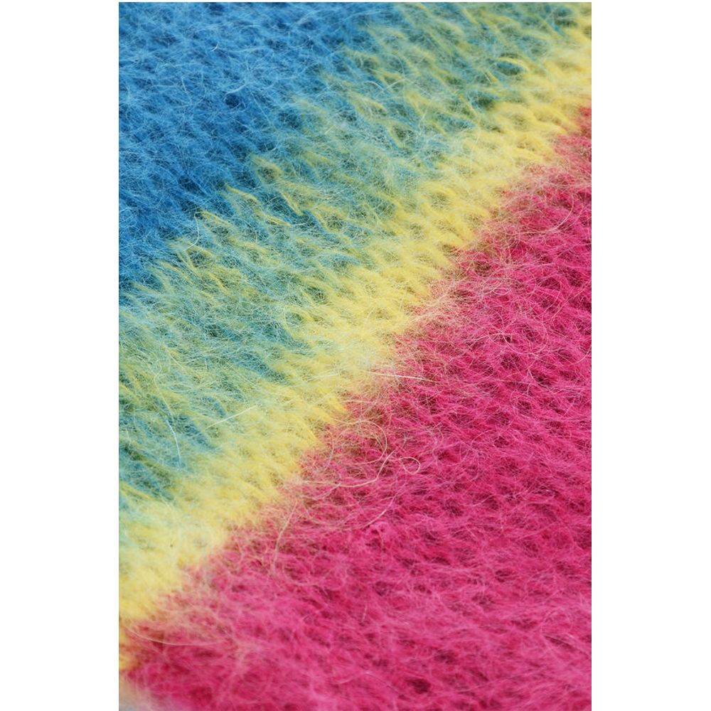 Dsquared² Mohair Blend Scarf with Contrasting Detail
