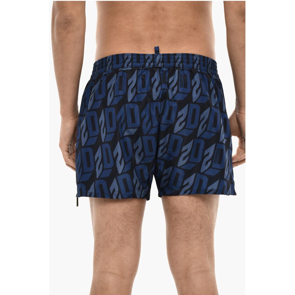 Dsquared² Allover Logo Print MIDI Swimshorts