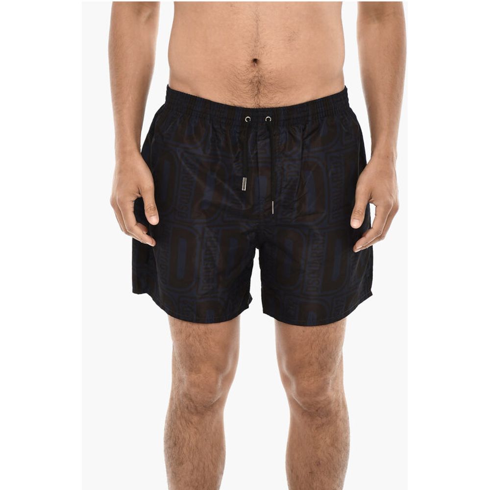 Dsquared² Allover Logo Print MIDI Swimshorts