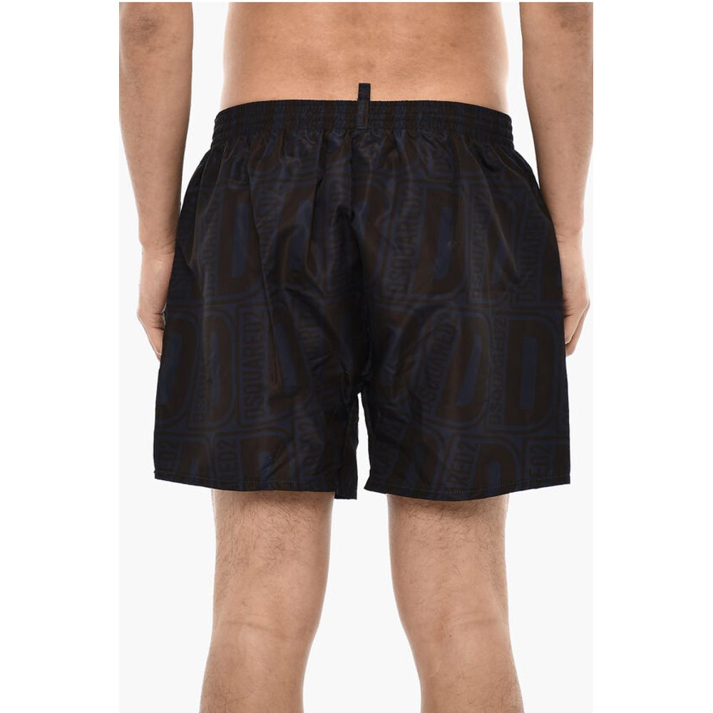 Dsquared² Allover Logo Print MIDI Swimshorts