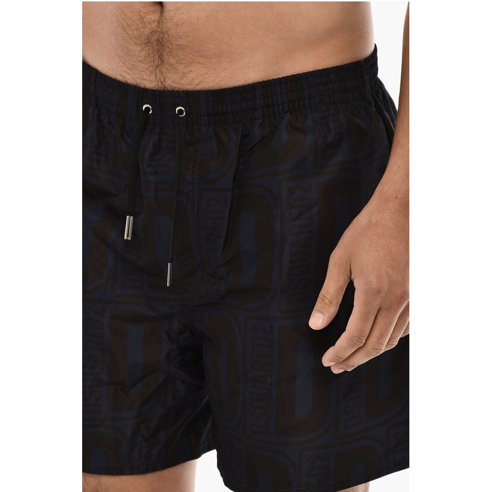Dsquared² Allover Logo Print MIDI Swimshorts