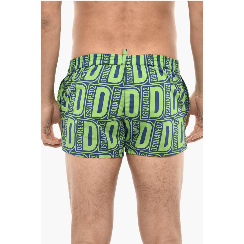 Dsquared² Allover Logo Print MIDI Swimshorts