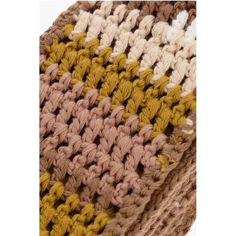 Dsquared² Fringed Crochet Scarf