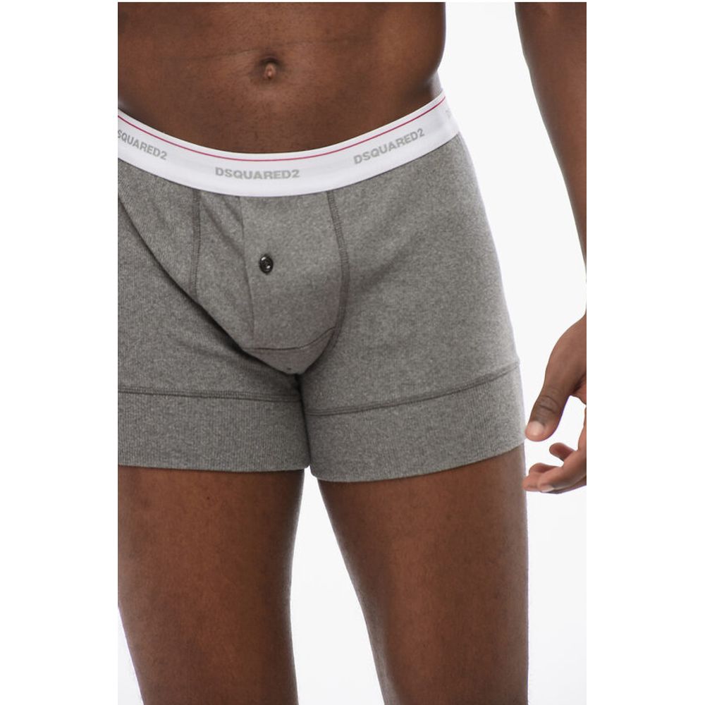 Dsquared² Ribbed Cotton Blend Boxer