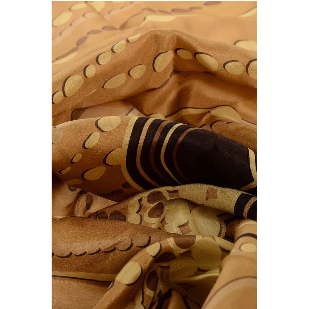 Dsquared² Patterned Silk Foulard with Tassels