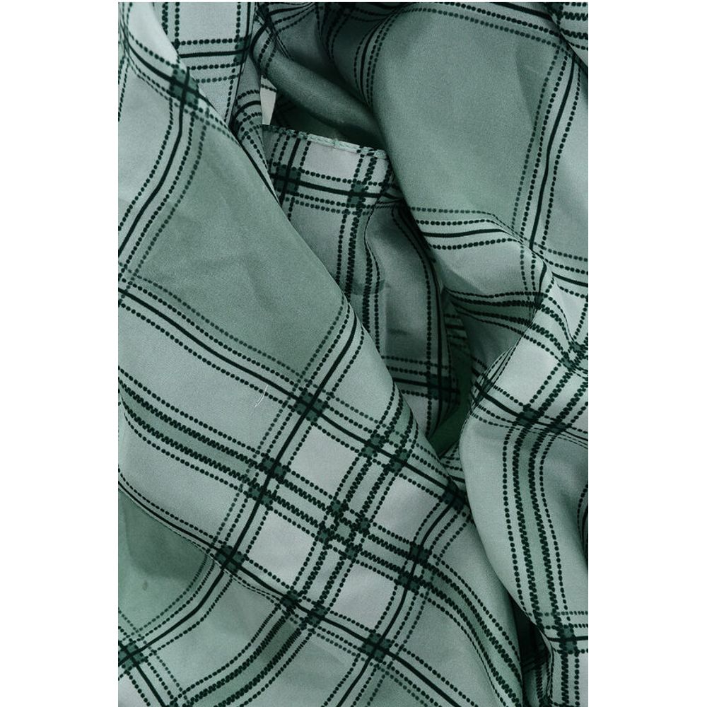 Dsquared² Checked Silk Foulard with Tassels