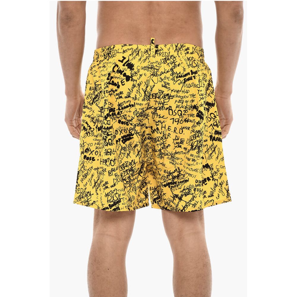 Dsquared² Printed SCRIBBLE Swim Shorts