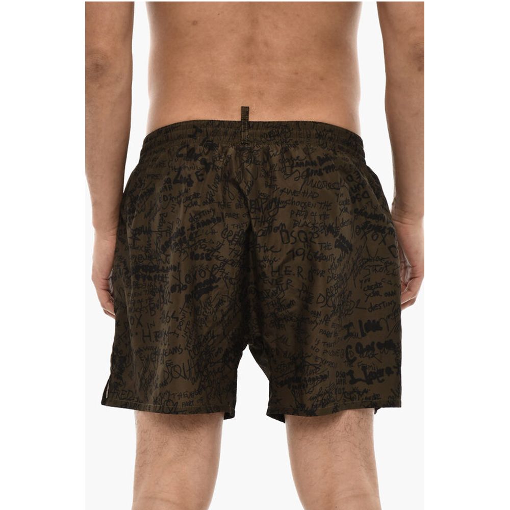 Dsquared² Printed SCRIBBLE Swim Shorts