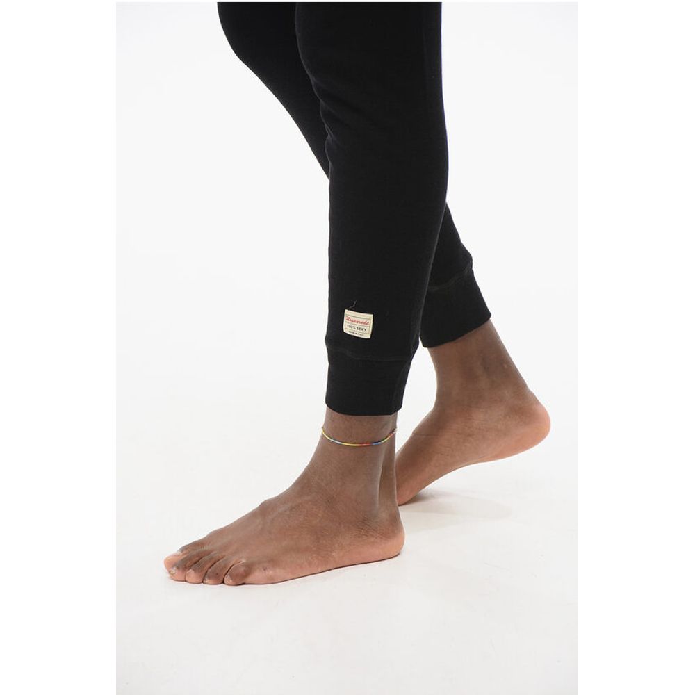 Dsquared² Underwear Ribbed Leggings with Logoed Waistband