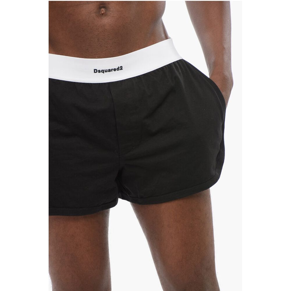 Dsquared² Cotton Blend Boxer with Contrasting Waistband