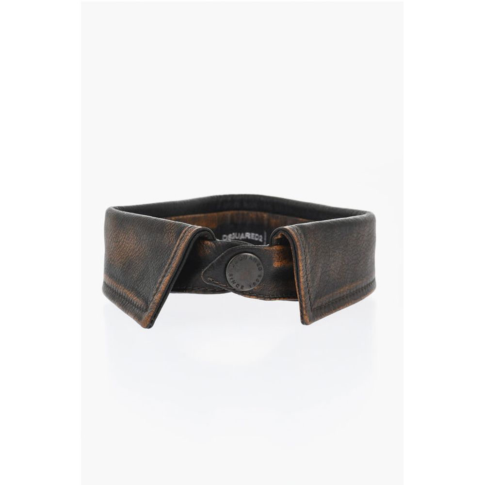 Dsquared² Leather Removable Collar