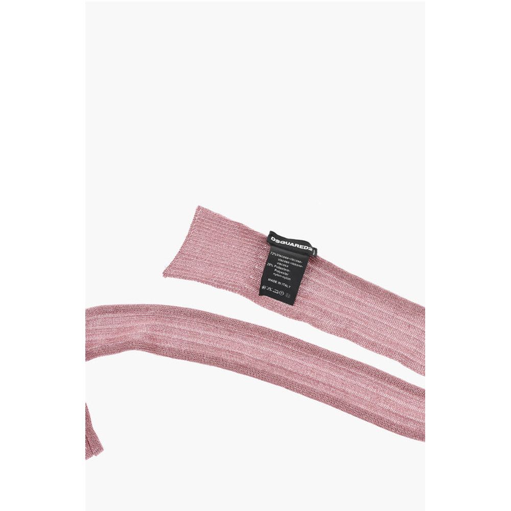 Dsquared² Solid Color Lurex Slim Foulard