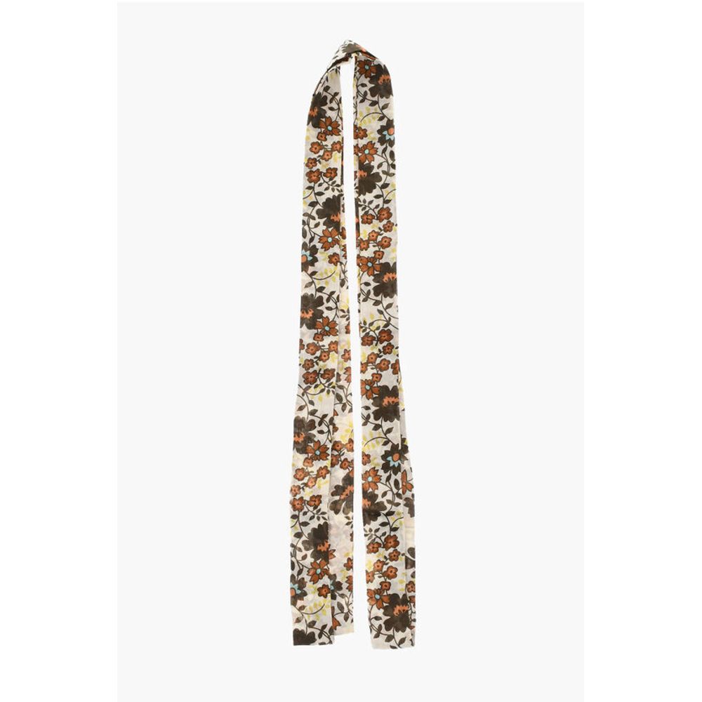 Dsquared² Floral-Motif Silk Foulard