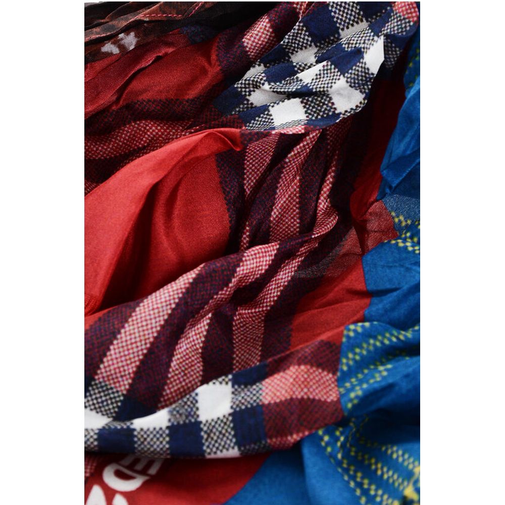 Dsquared² Patterned Multicolor Silk Foulard