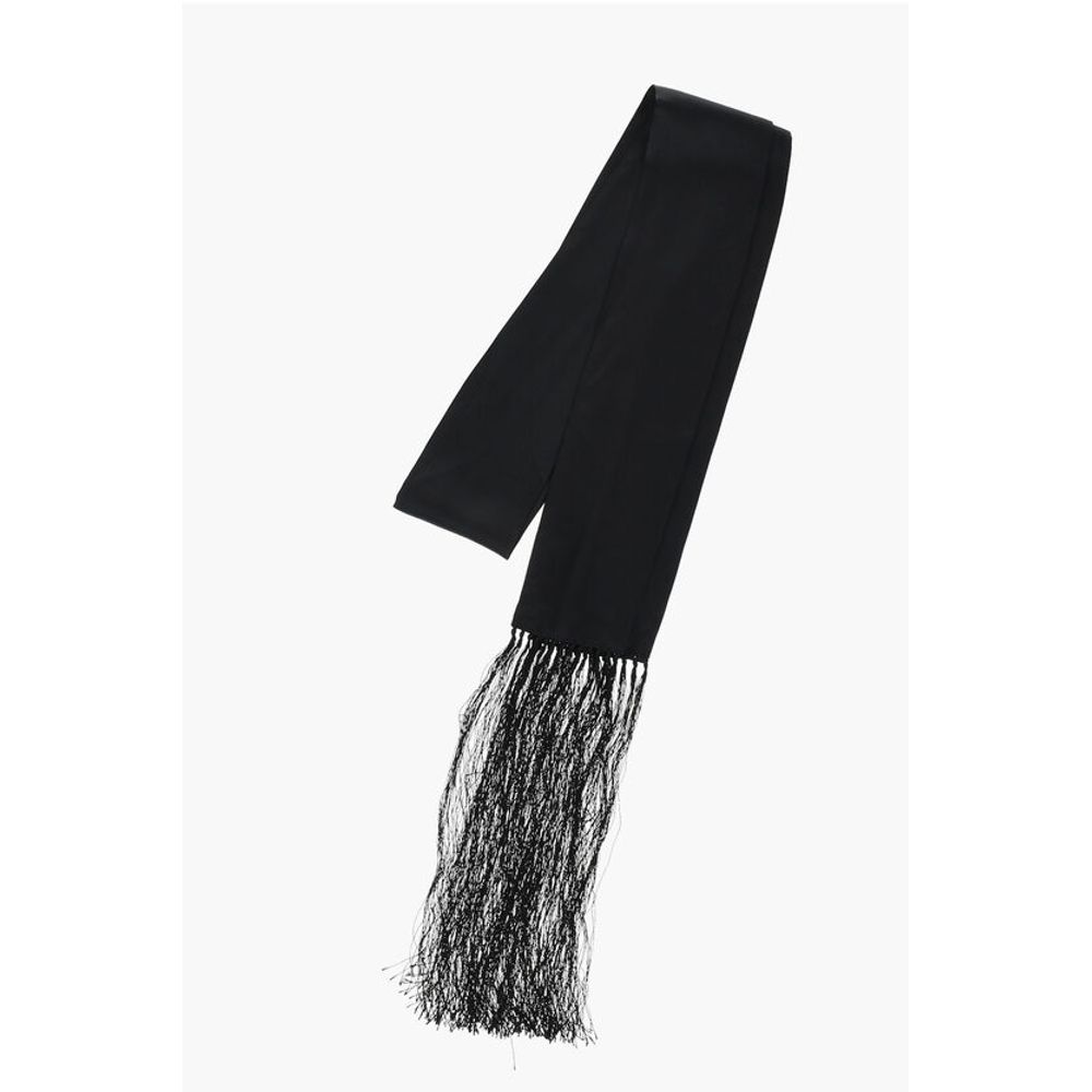 Dsquared² Silk Foulard with Fringes