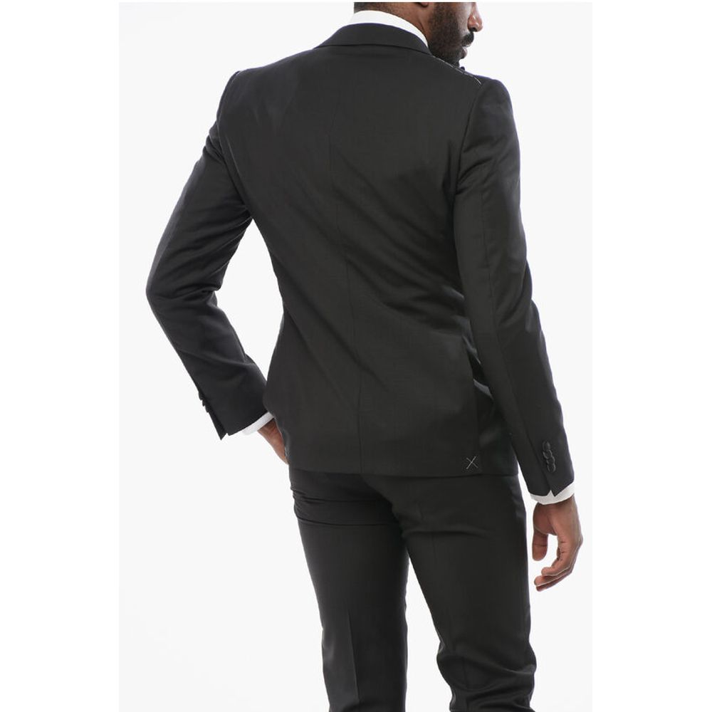 Corneliani Three-Pieces Suite with Satin Peak Lapel