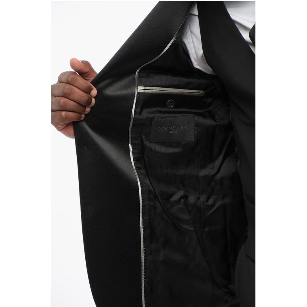 Corneliani Three-Pieces Suite with Satin Peak Lapel