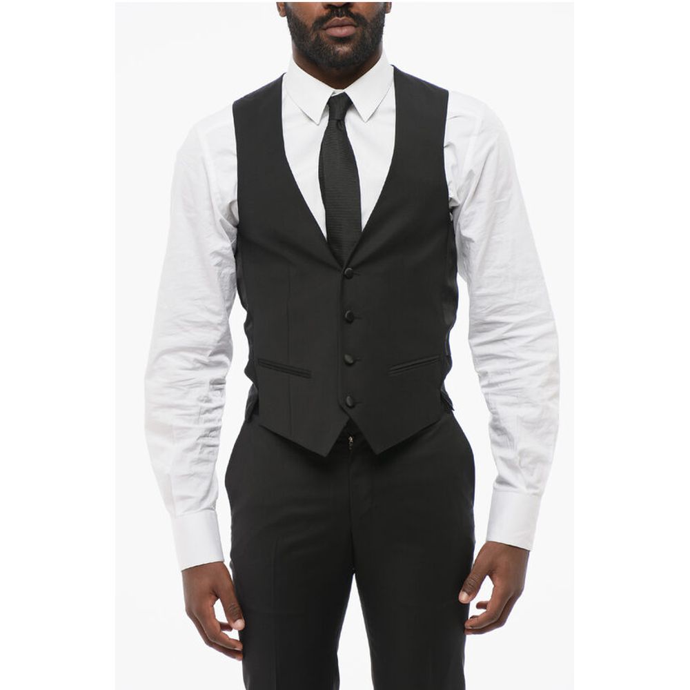 Corneliani Three-Pieces Suite with Satin Peak Lapel