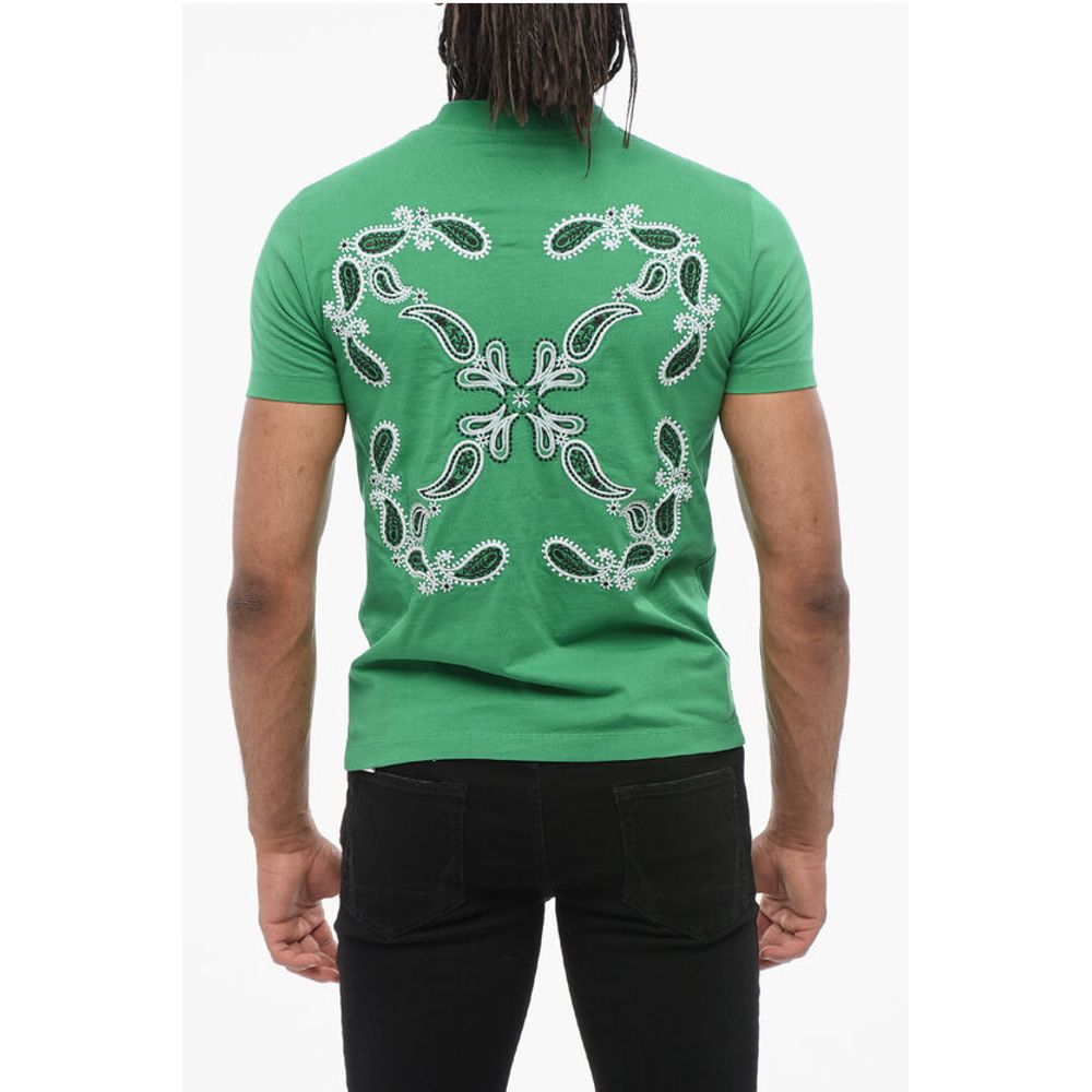 Off-White Slim-Fit BANDANA Embroidered T-shirt