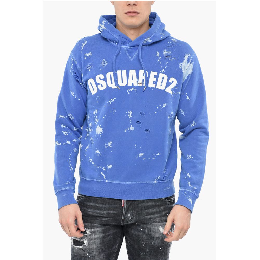 Dsquared² Distressed D2 GOTH FOAM Hoodie