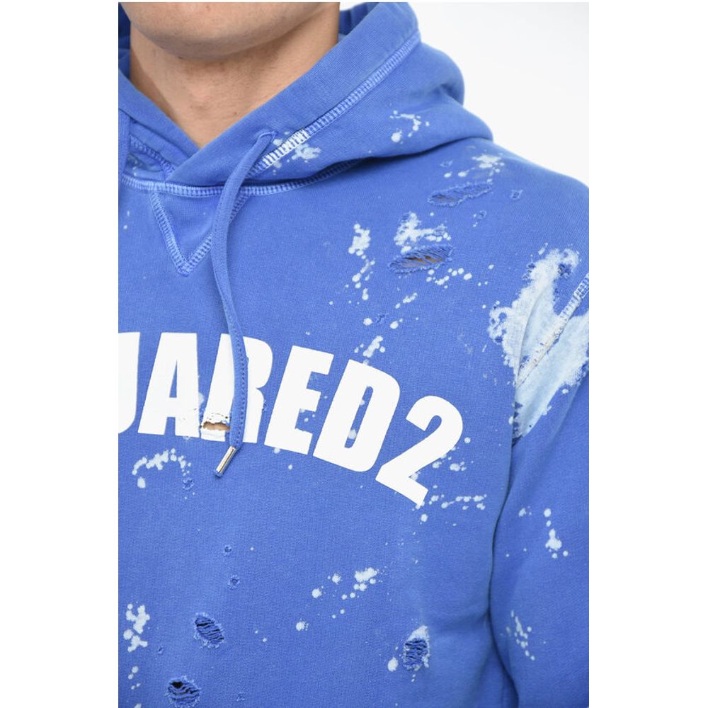 Dsquared² Distressed D2 GOTH FOAM Hoodie