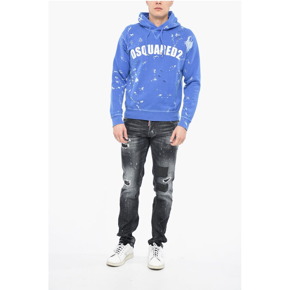 Dsquared² Distressed D2 GOTH FOAM Hoodie