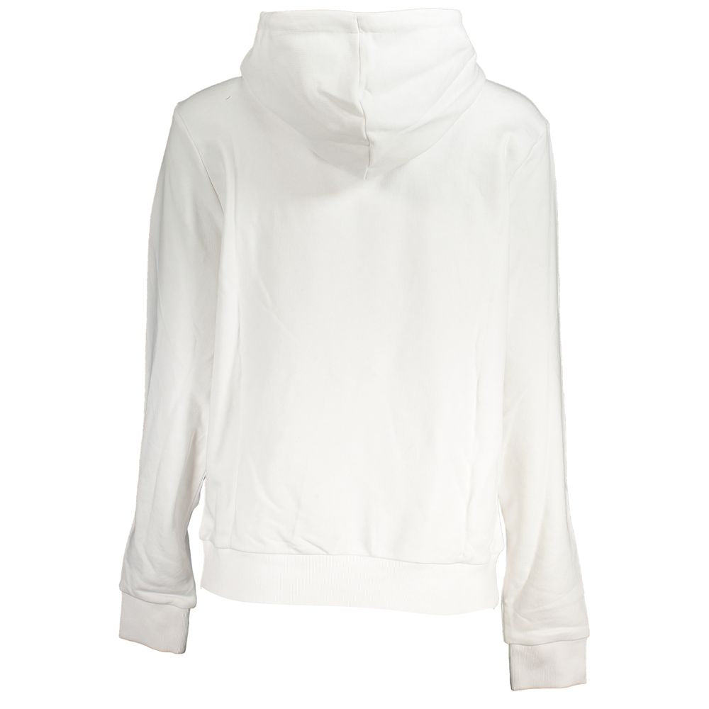 Fila White Cotton Women Hoodie