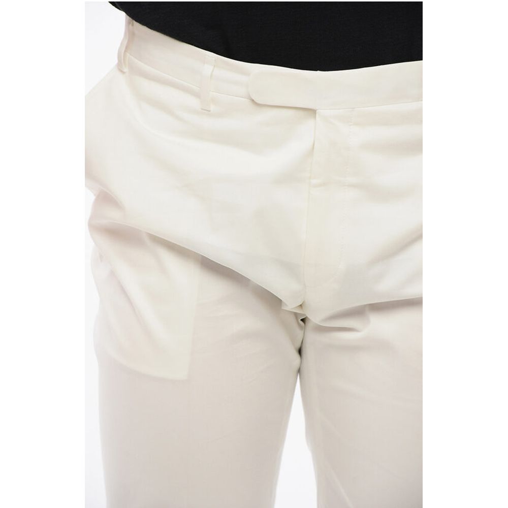 Corneliani Cotton REFINED Pants with Hidden Clousure