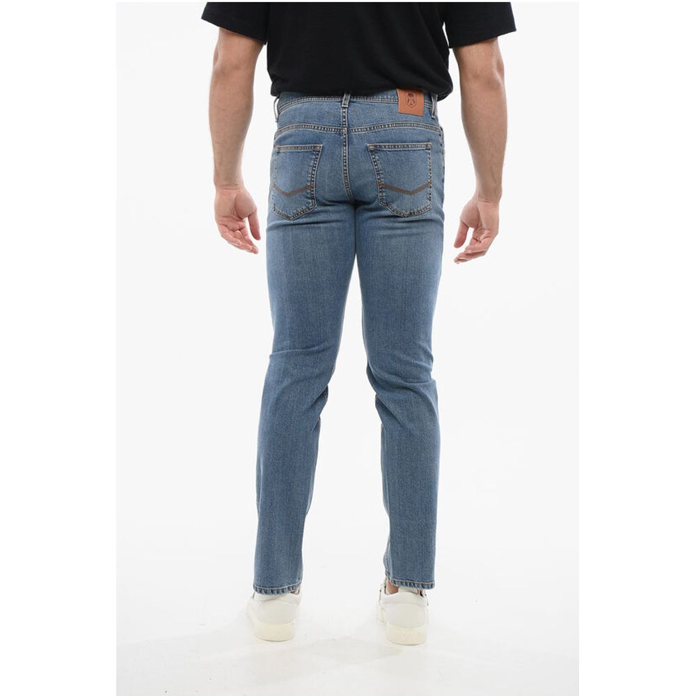 Corneliani Faded Effect Regular Fit Denims