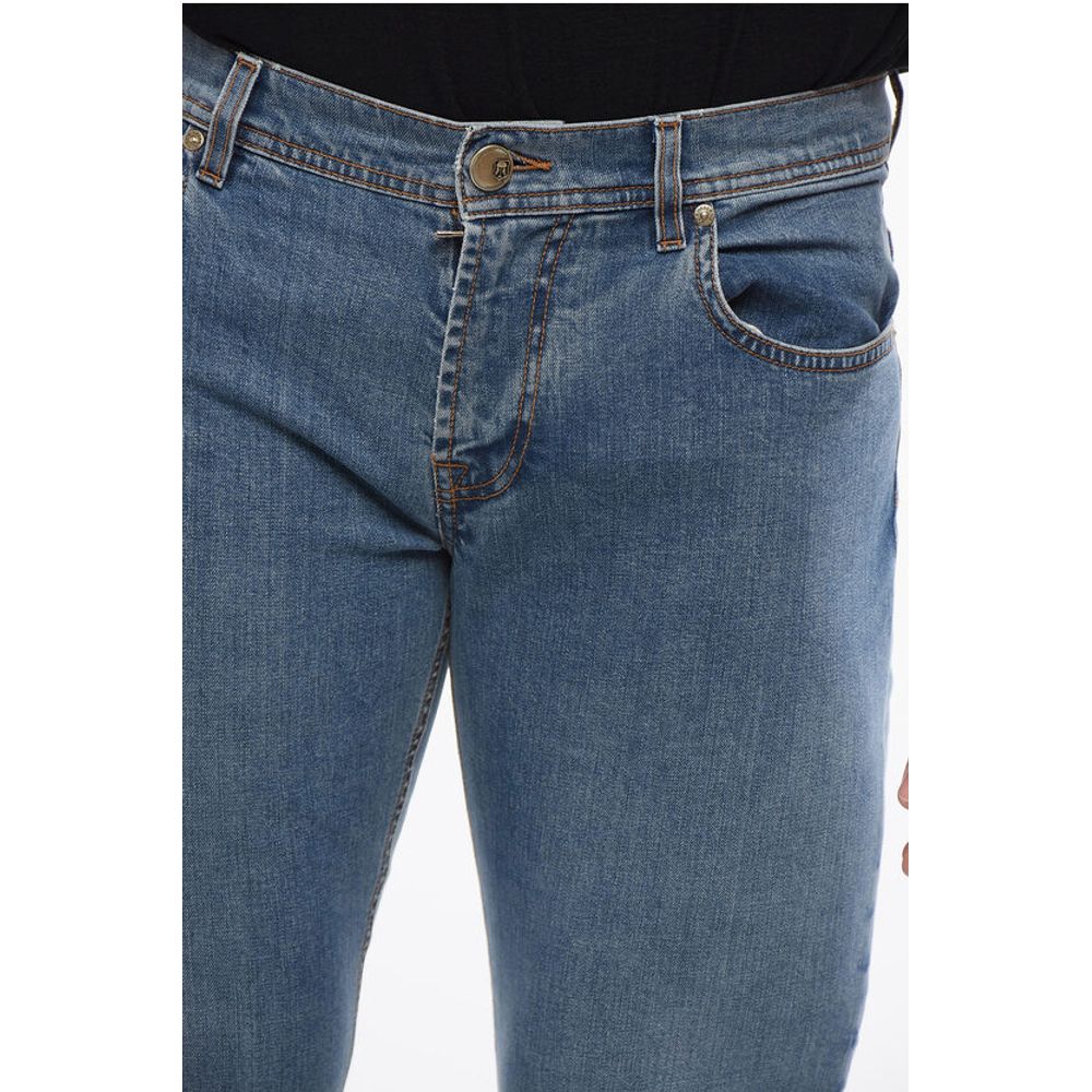 Corneliani Faded Effect Regular Fit Denims