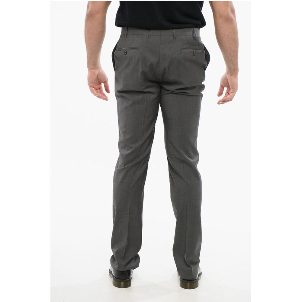Corneliani CC COLLECTION Virgin Wool RIGHT Pants with Belt Loops