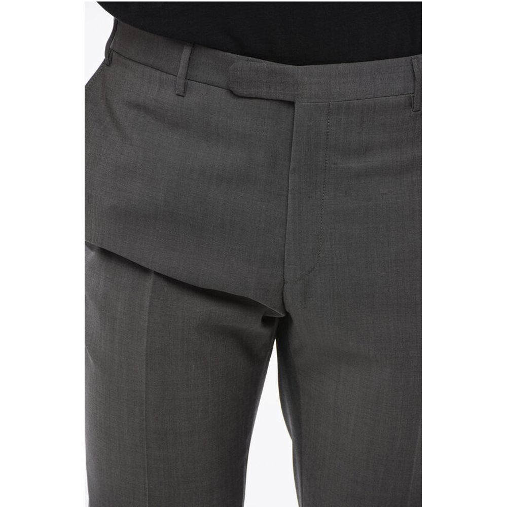 Corneliani CC COLLECTION Virgin Wool RIGHT Pants with Belt Loops