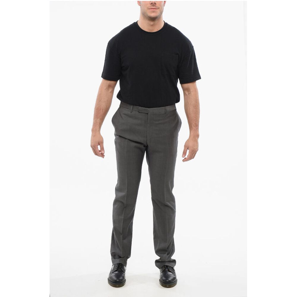 Corneliani CC COLLECTION Virgin Wool RIGHT Pants with Belt Loops