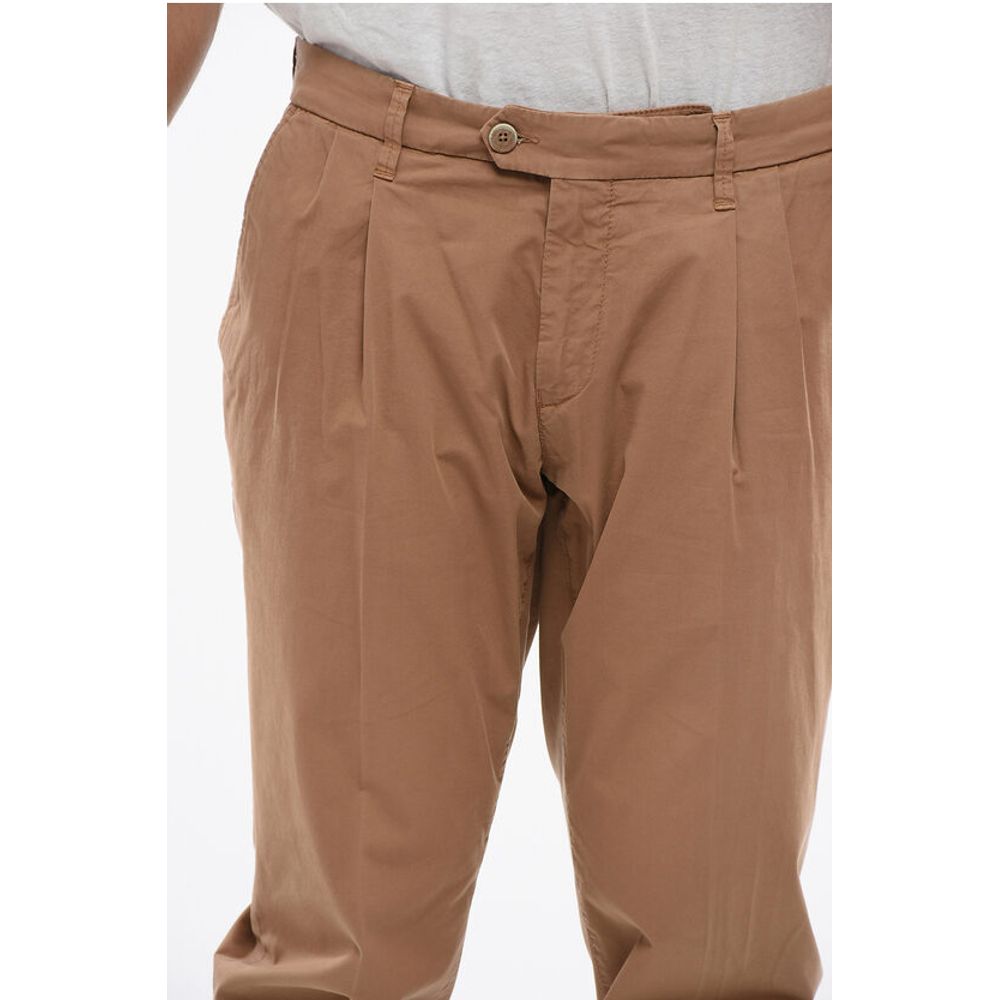 Corneliani ID Stretch Cotton Chinos Pants with Belt Loops