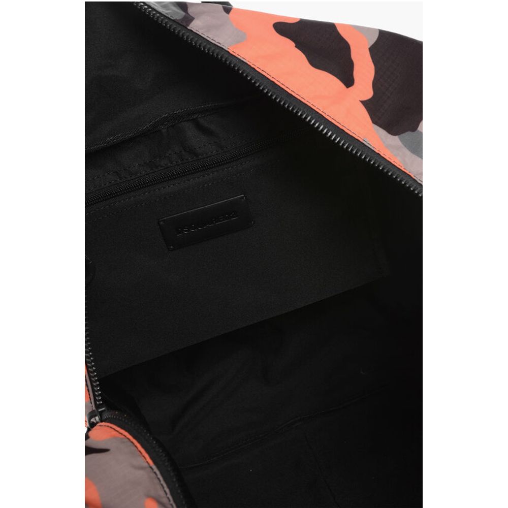 Dsquared² Nylon CERESIO Travel Bag with Camouflage Motif